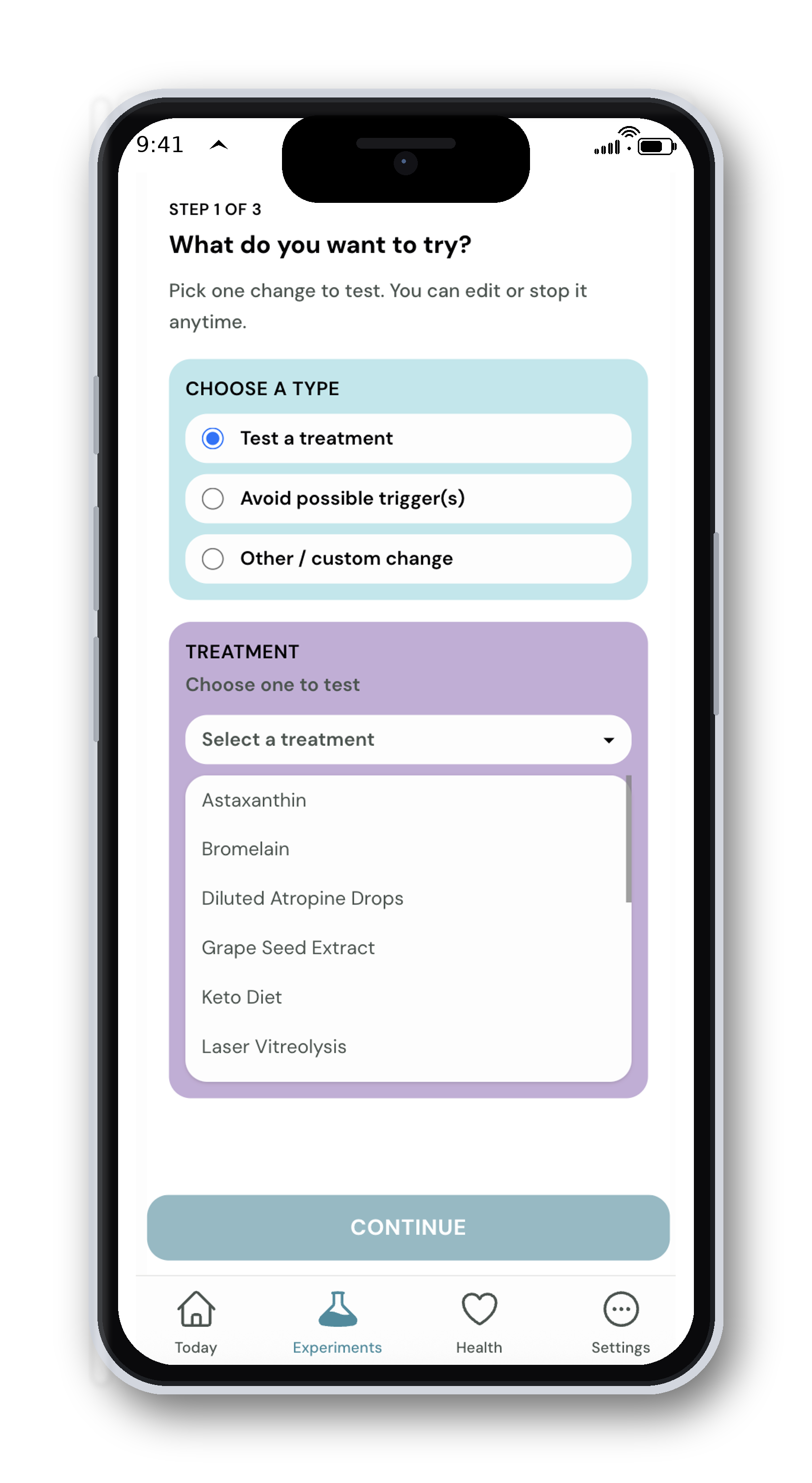 Daily check-in screenshot