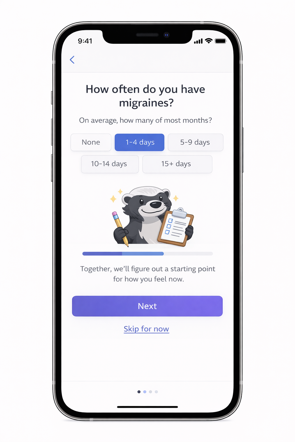 Experiment setup and baseline screenshot